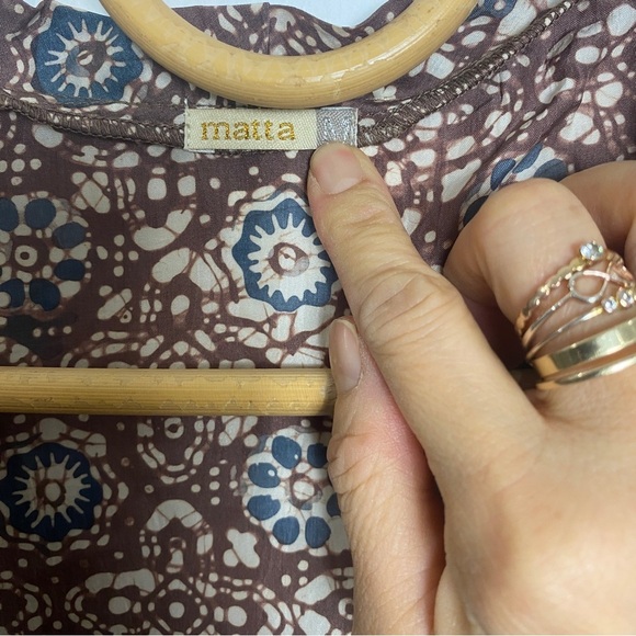 Matta NYC 3/4 sleeve tie waist blouse - Picture 10 of 12